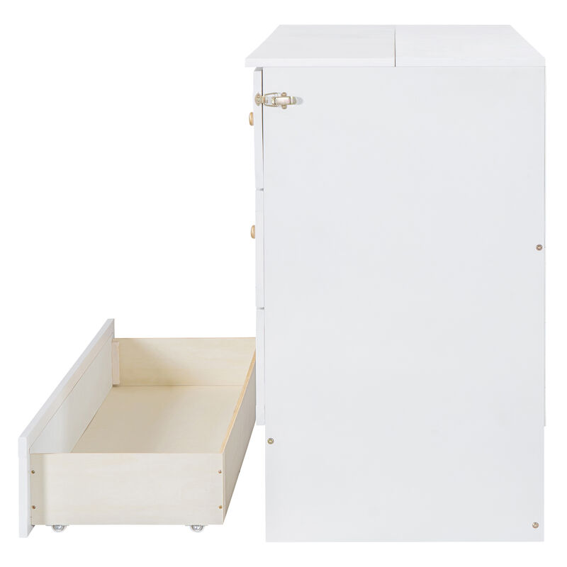 Merax Murphy Bed with Large Drawers
