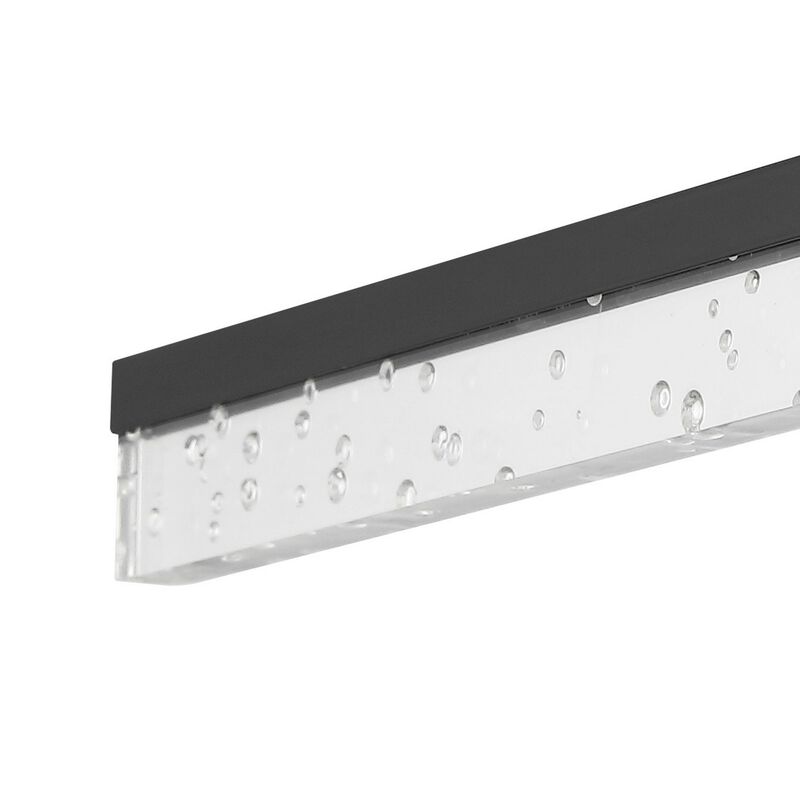 Mario Modern Contemporary Iron/Seeded Acrylic Integrated LED Vanity Light