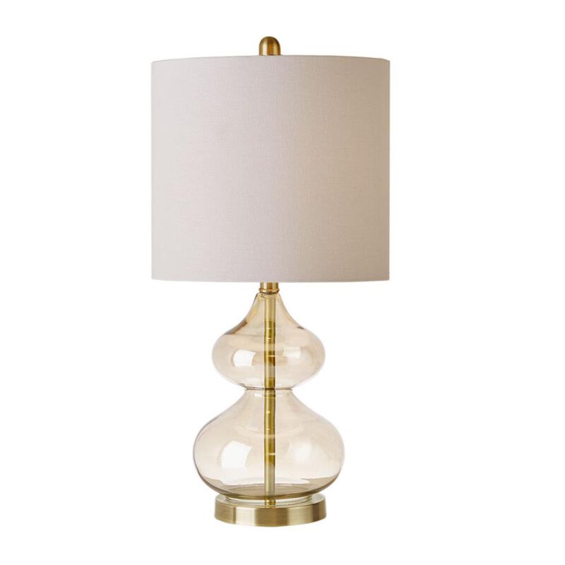 Belen Kox Elegant Gold Glass Table Lamp Set, Belen Kox
