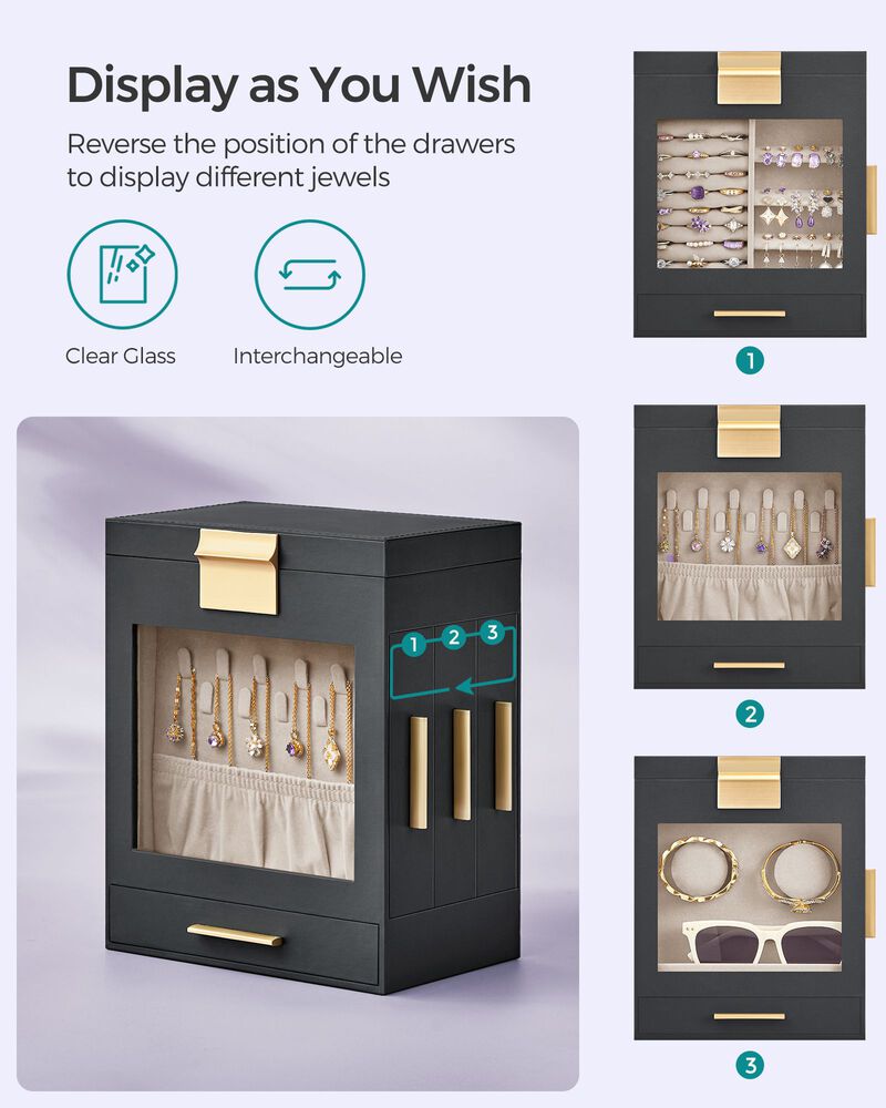 5-Layer Jewelry Storage Organizer with Drawers