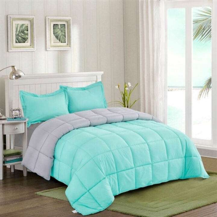 Microfiber 3-Piece Reversible Comforter Set – Traditional Soft Bedding for All Seasons