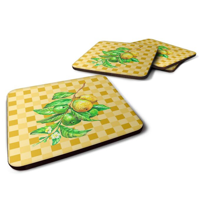 Caroline's Treasures Guavas Branch on Basketweave Decorative coasters, 3.5, Multicolor