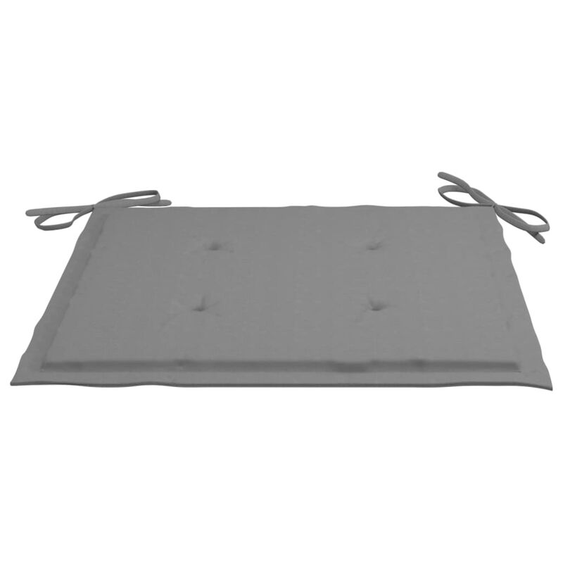 vidaXL Garden Chair Cushions 6 pcs Gray 15.7"x15.7"x1.6" Fabric