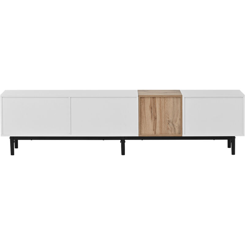 Merax Modern Storage Cabinet TV Stand with 3 Doors
