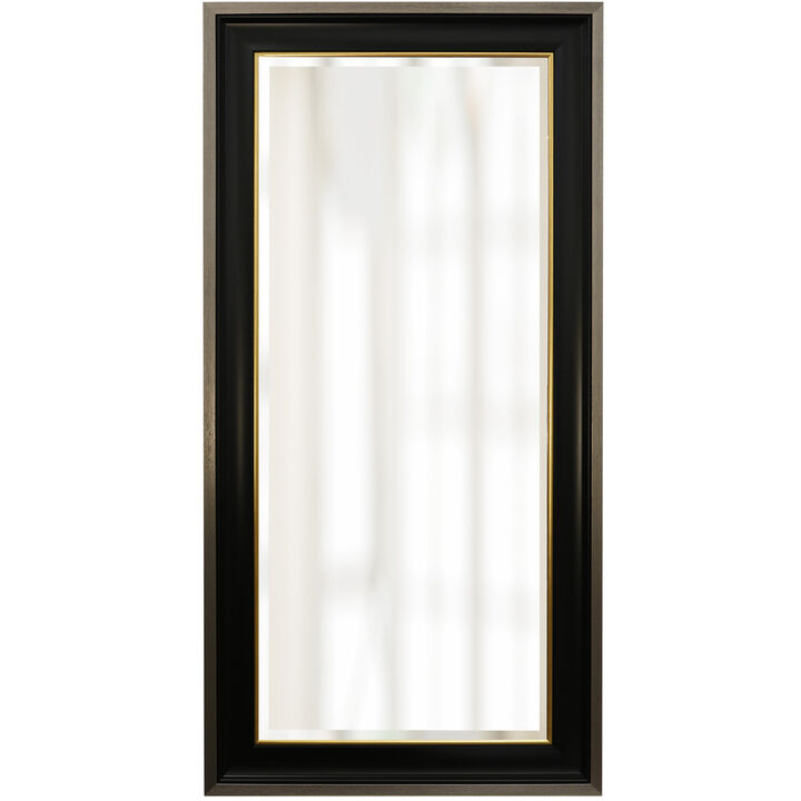 Silver & Black Framed Mirror III
