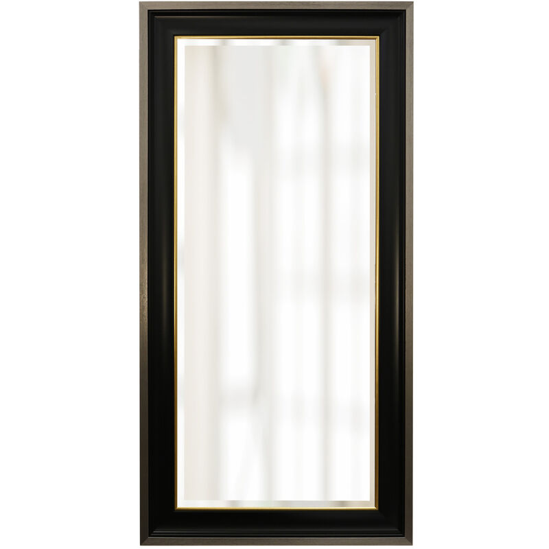 Silver & Black Framed Mirror III