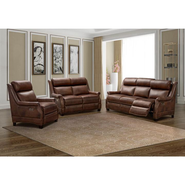 Barcalounger 39PH-3324 Warrendale Power Reclining Sofa, Cognac