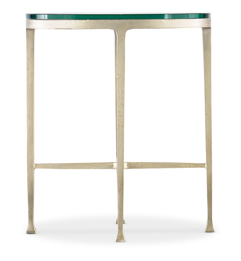 Cora Glass Top Oval Drink Table