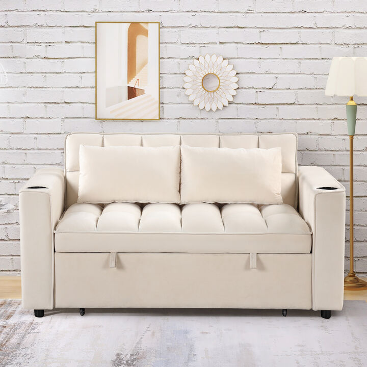 Merax 4-1 Multi-Functional Sofa Bed with Cup Holder
