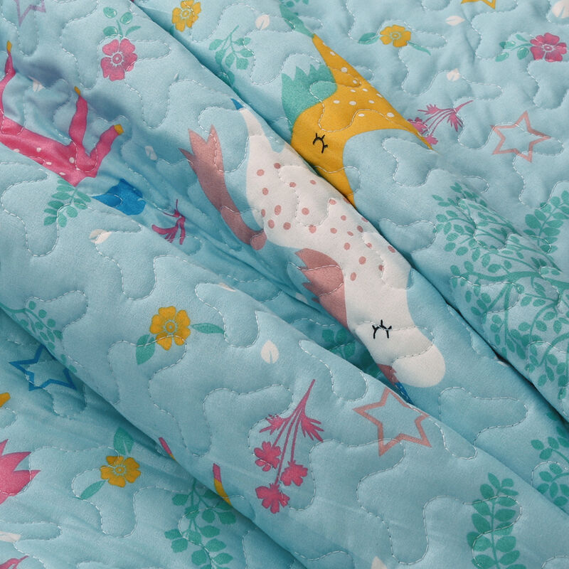 MarCielo Kids Quilt Set Bedspread Coverlet Set.