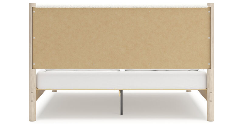 King Upholstered Panel Bed