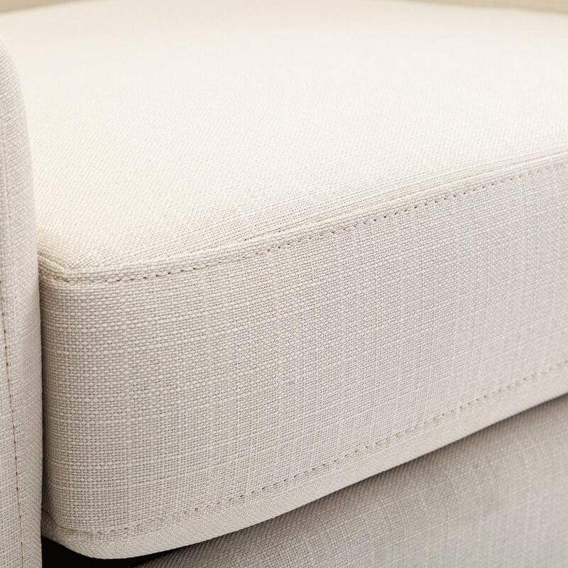 Comfort Pointe Infinity Linen Swivel Glider Barrel Chair