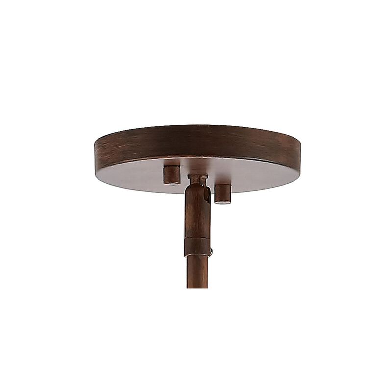 Ogee 3-Light Adjustable Iron Rustic Industrial LED Pendant