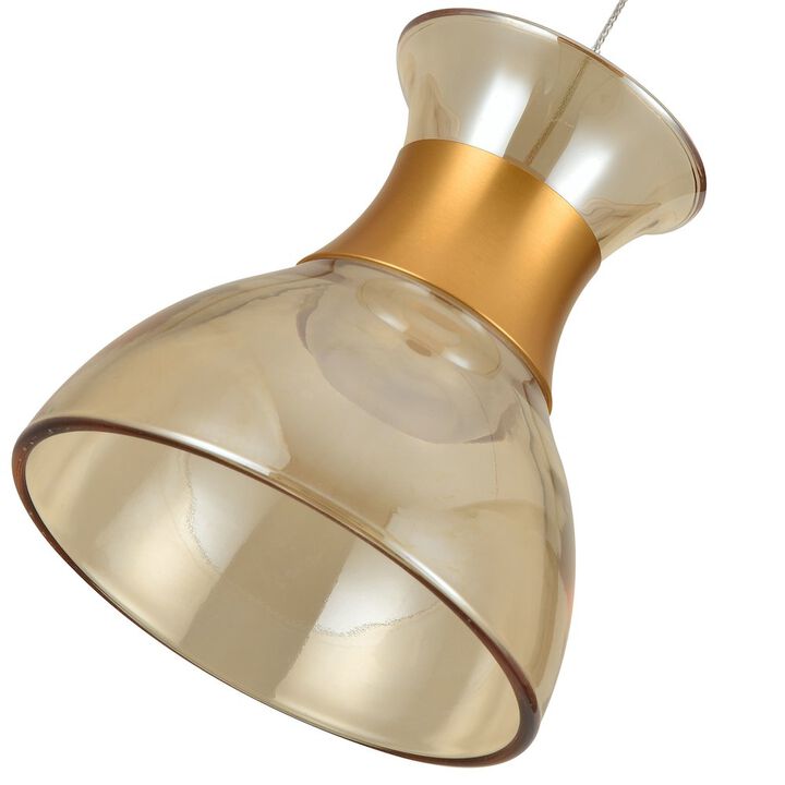 VONN Lighting 100-277V Up-Down 1-Light Integrated LED Black Height Adjustable Pendant Lighting