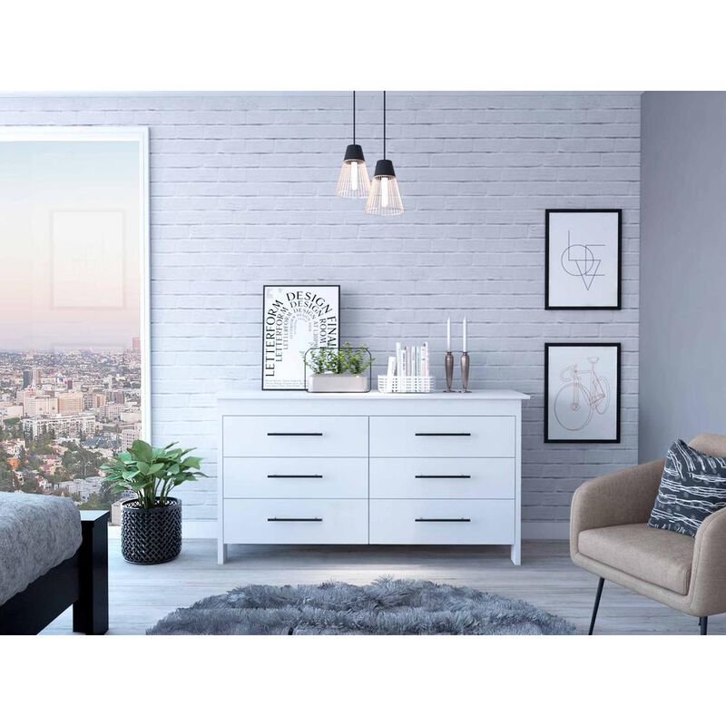 Luxor 6 Drawer Double Dresser