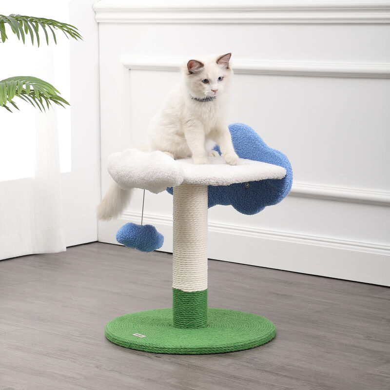 Sami Modern Jute Cloud Cat Tree with Scratching Post