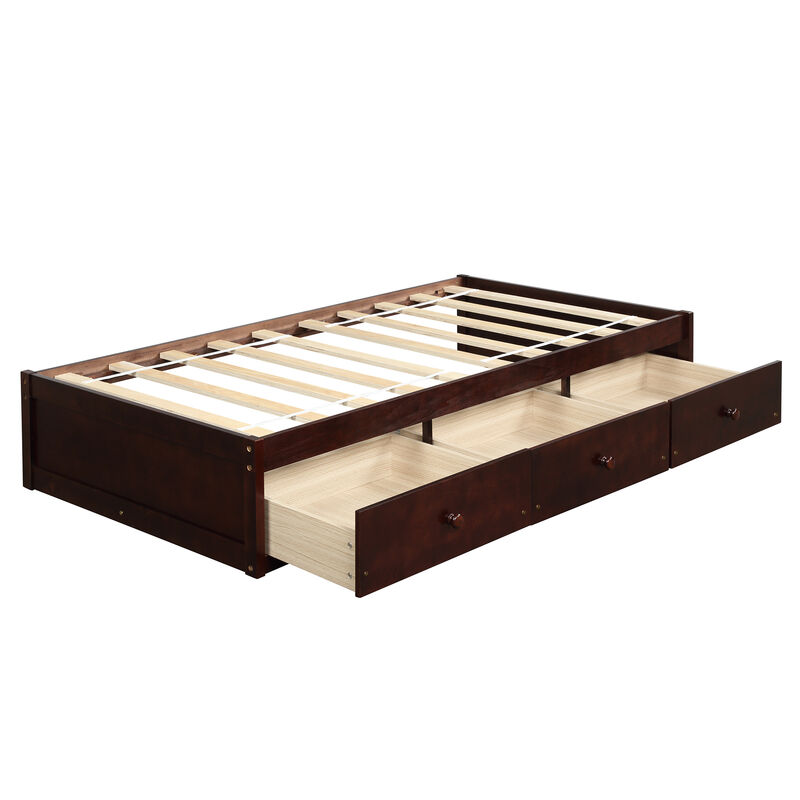 Merax Platform Bed with 3 Storage Drawers