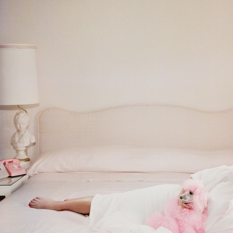 Joan Collins Relaxes