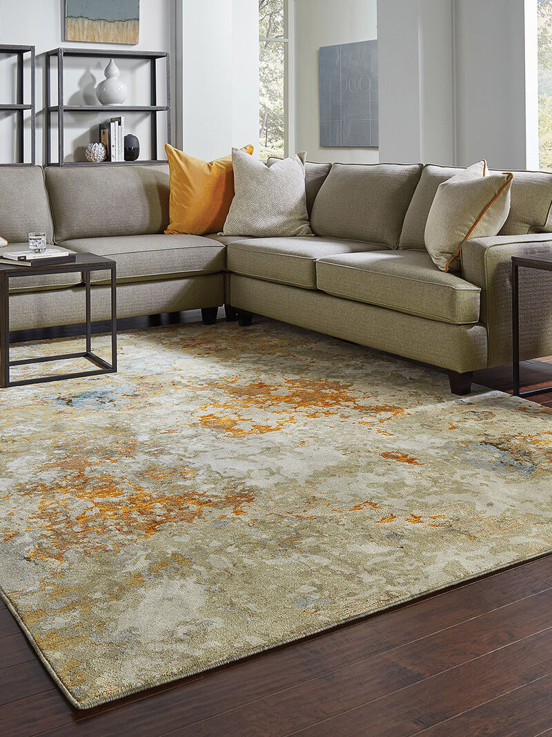 Evolution 8'6" x 11'7" Gold Rug