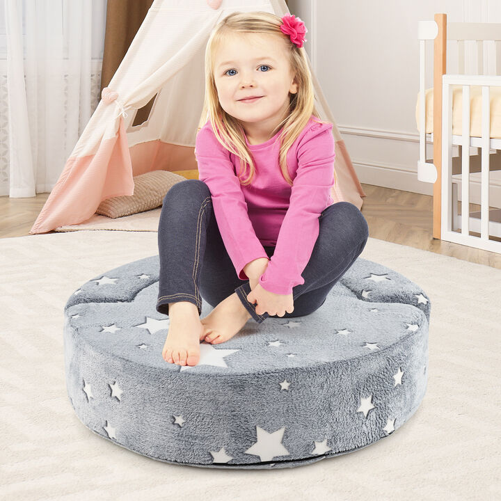 2-in-1 Convertible Glow-in-the-Dark Kids Sofa with Removable Washable Cover