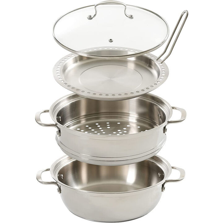 Kenmore Elite Devon 5 Piece Stainless Steel Multi Steamer Set