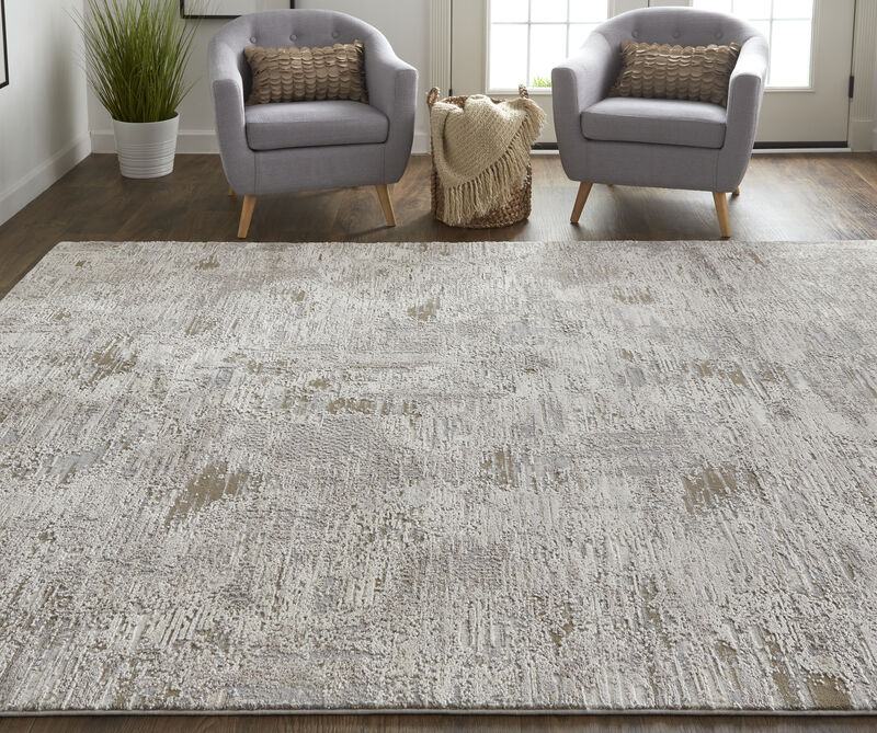 Vancouver 39FHF Ivory/Gray/Tan 8' x 10' Rug