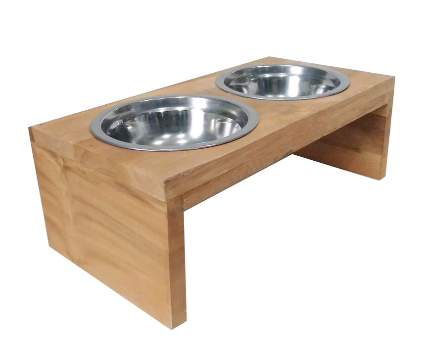 Pet Feeder Stand with 2 Bowls