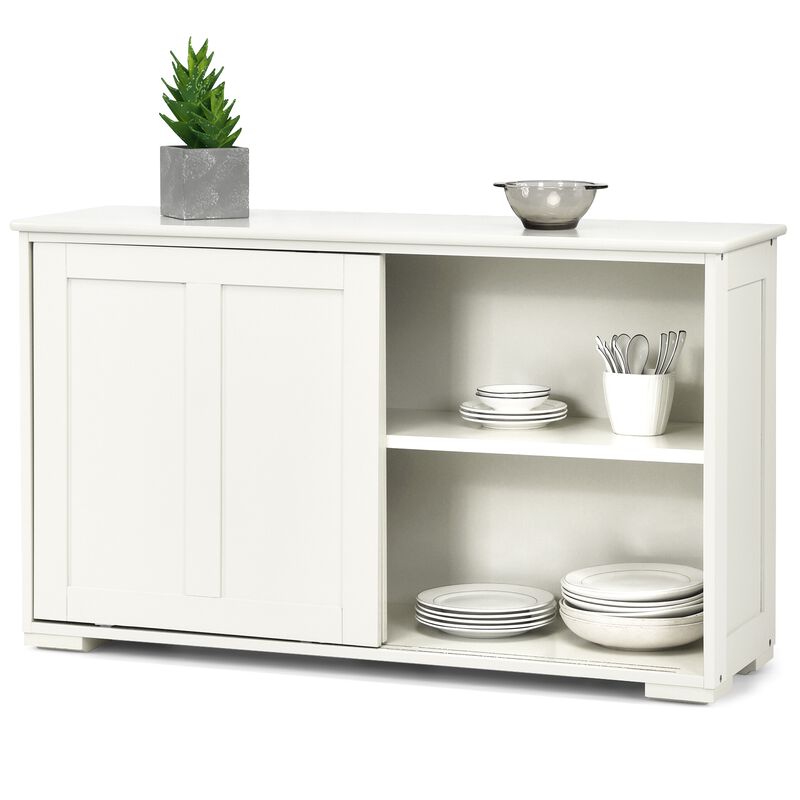 Antique Stackable Kitchen Storage Sideboard with Height Adjustable Shelf