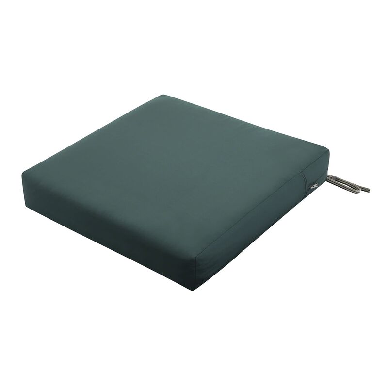 Classic Accessories Ravenna Seat Cushion, 21"W x 19"D x 5"Thick, Mallard Green
