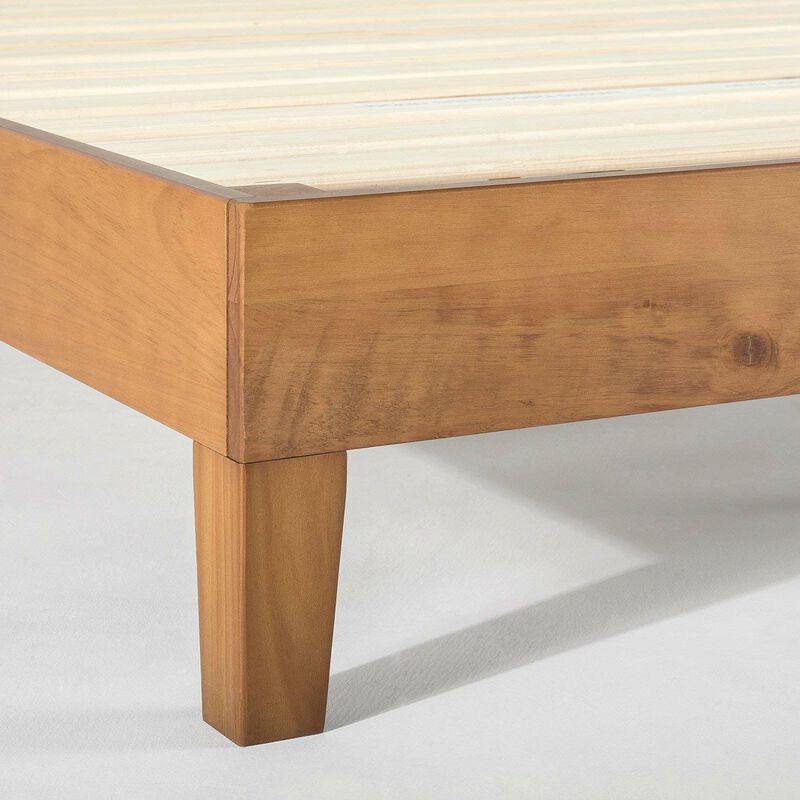 Sleek Modern Solid Wood Platform Bed Frame for Stylish Bedroom Design