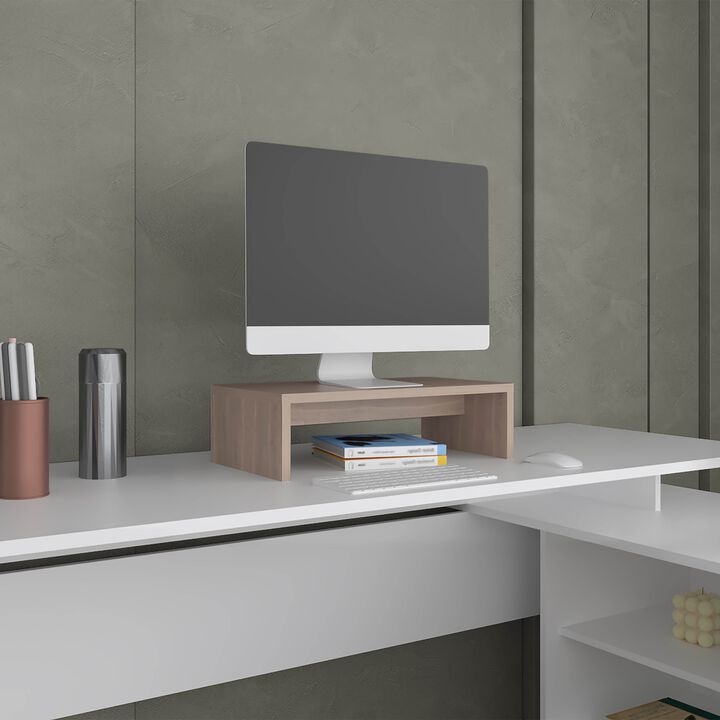 Elim Desk 5.4" H, with 1 Shelf, Black