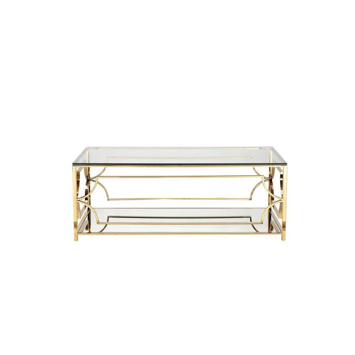 Bristol Rectangle Coffee Table Gold