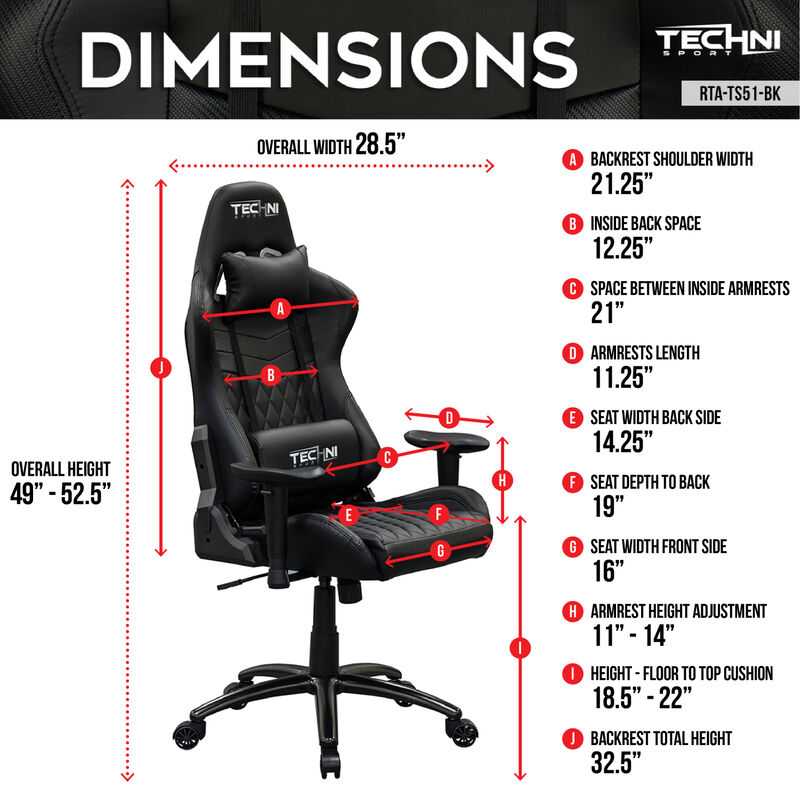 Streamdale Ergonomic High Back Racer Style Pc Gaming Chair