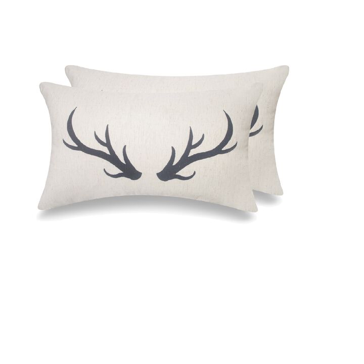 Cottage Icons throw pillow - set of 2