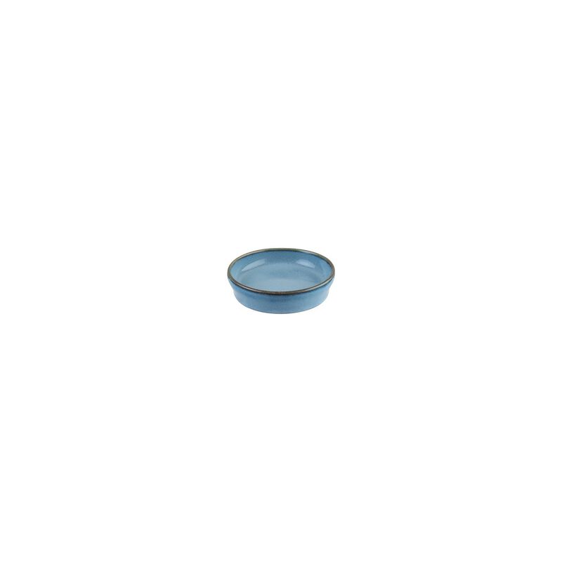 Sky dia.4" h:1" 1 oz. Round Blue Porcelain Bowl (Set of 4)