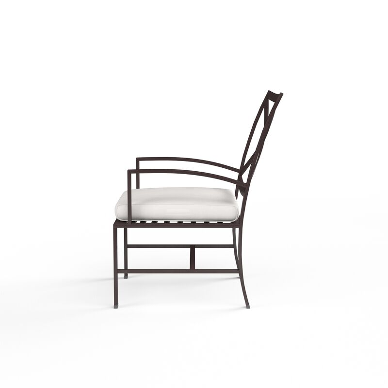 La Jolla Dining Chair in Canvas Flax w/ Self Welt