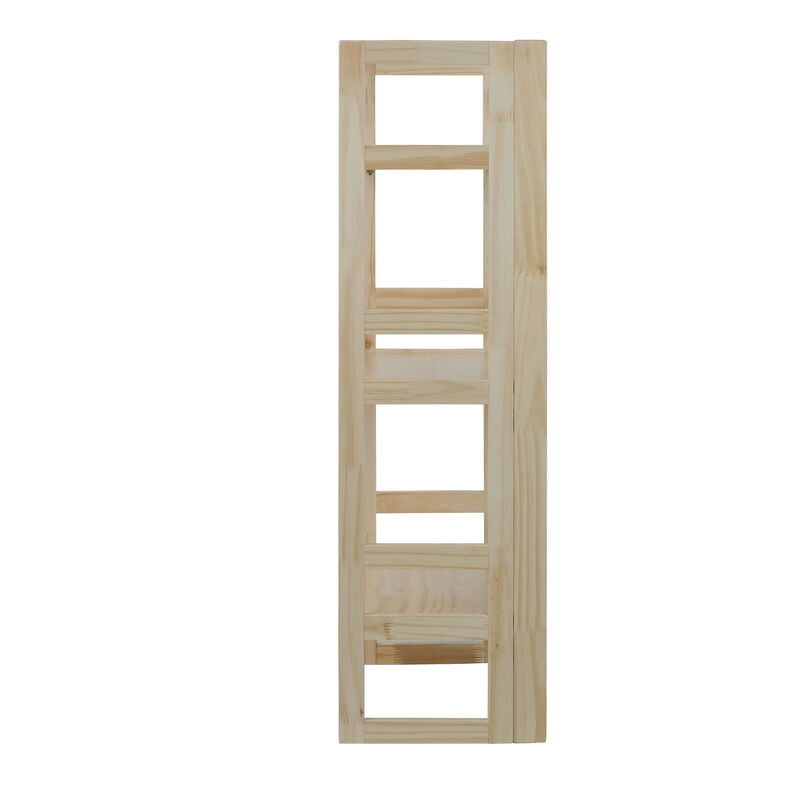 Casual Home 3-Shelf Folding Student Bookcase (20.75" Wide)-Natural