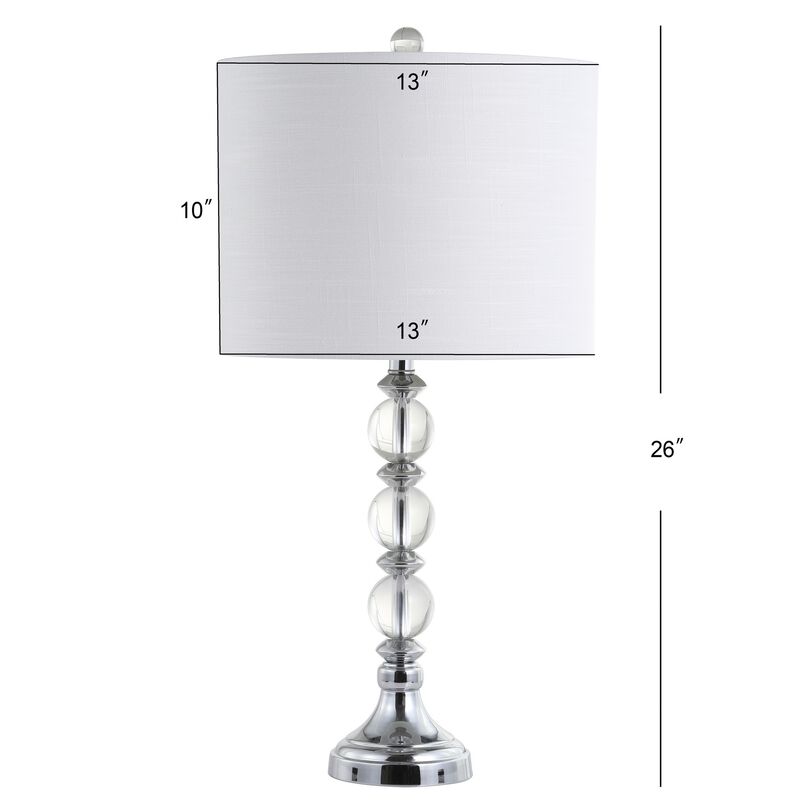 Paul Crystal/Metal LED Table Lamp