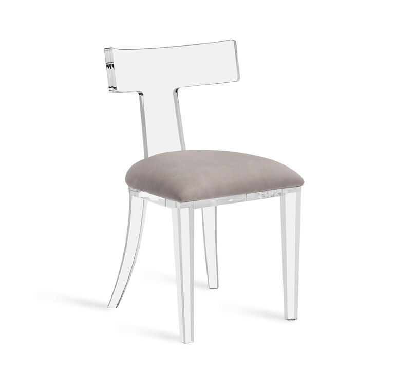 Tristan Klismos Chair - Ivory Sheepskin