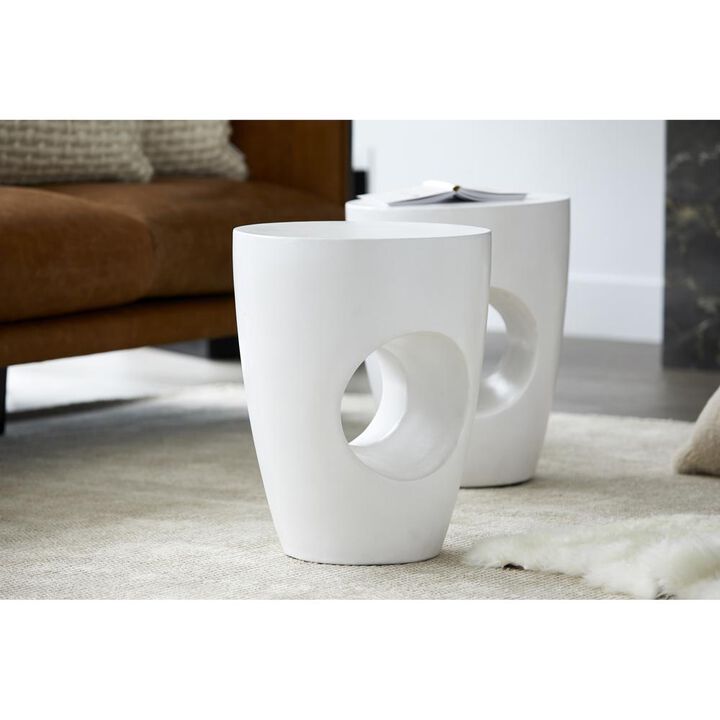 Moe's Home Collection Aylard Outdoor Stool Ivory