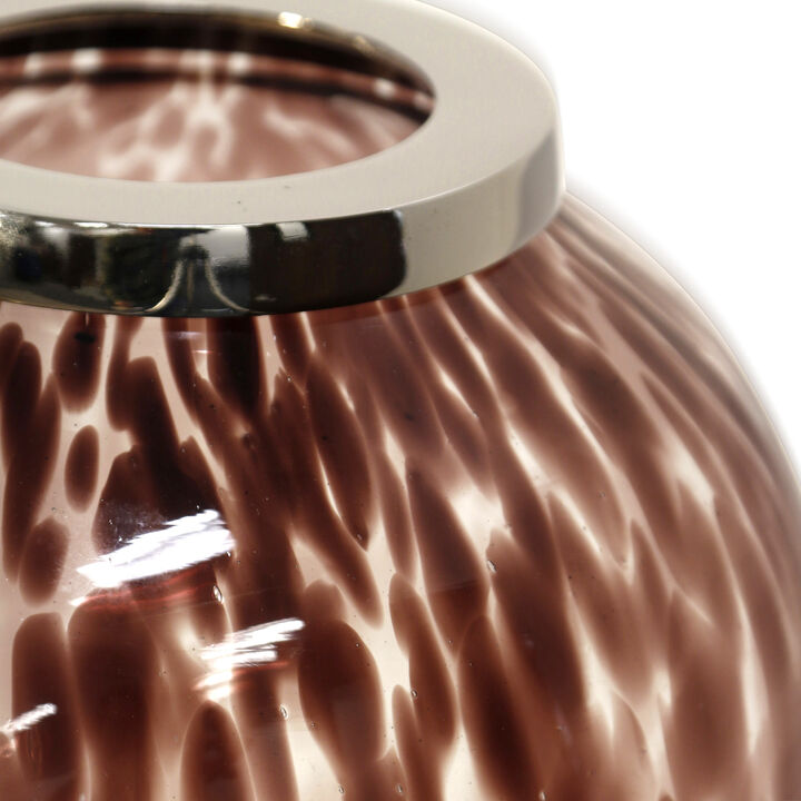 Wine Pebble Luster Vase Small
