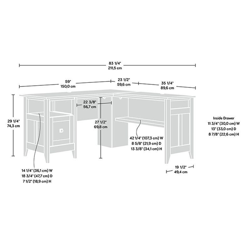 August Hill L-Desk