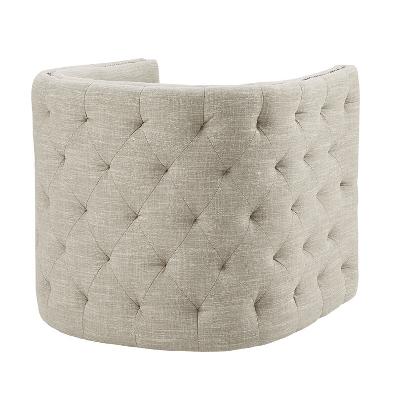 Gracie Mills Alisa Classic Low-Back Tufted Swivel Chair