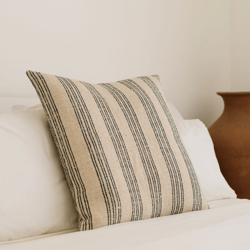 Natural Harmony Cotton Nettle Stripe Pillow
