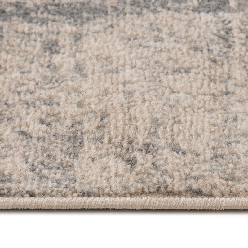 Alpine Cel Light Blue Abstract Area Rug 5'3" x 7'6"
