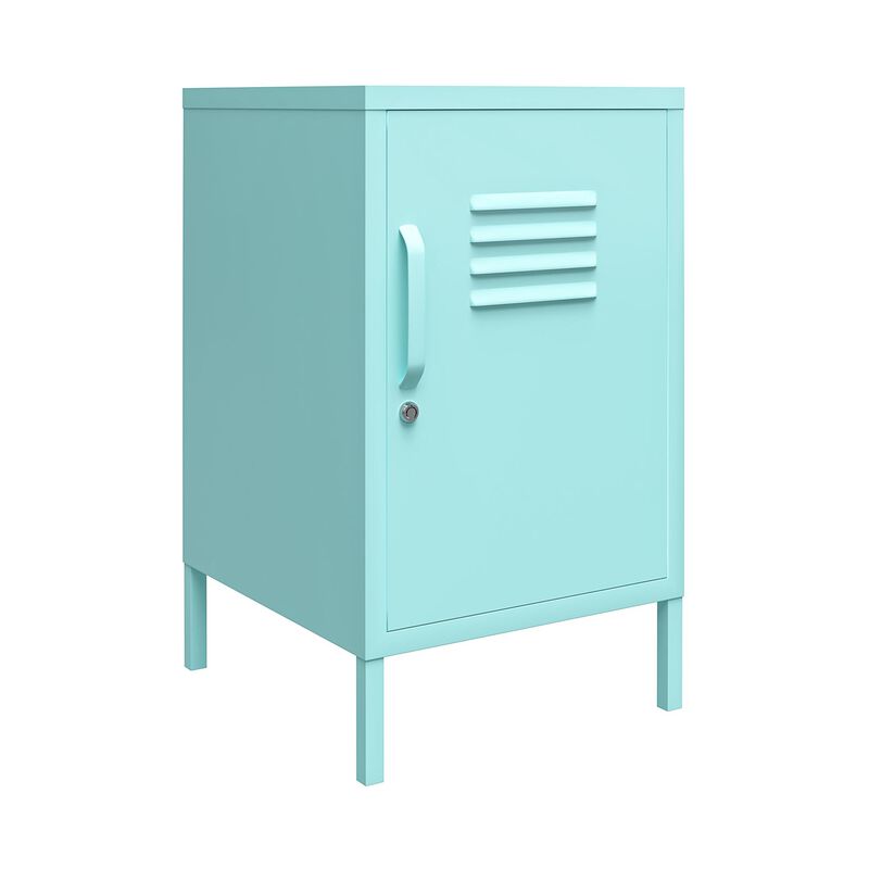 Novogratz Cache Metal Locker Style Livingroom End Table