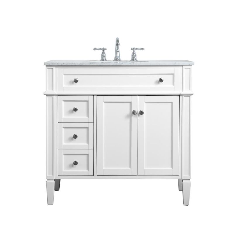 Elegant Kitchen and Bath 36 inch Single bathroom vanity in White