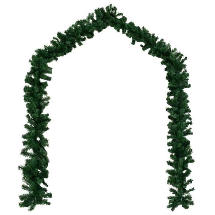 vidaXL Christmas Garlands 4 pcs Green 106.3" PVC