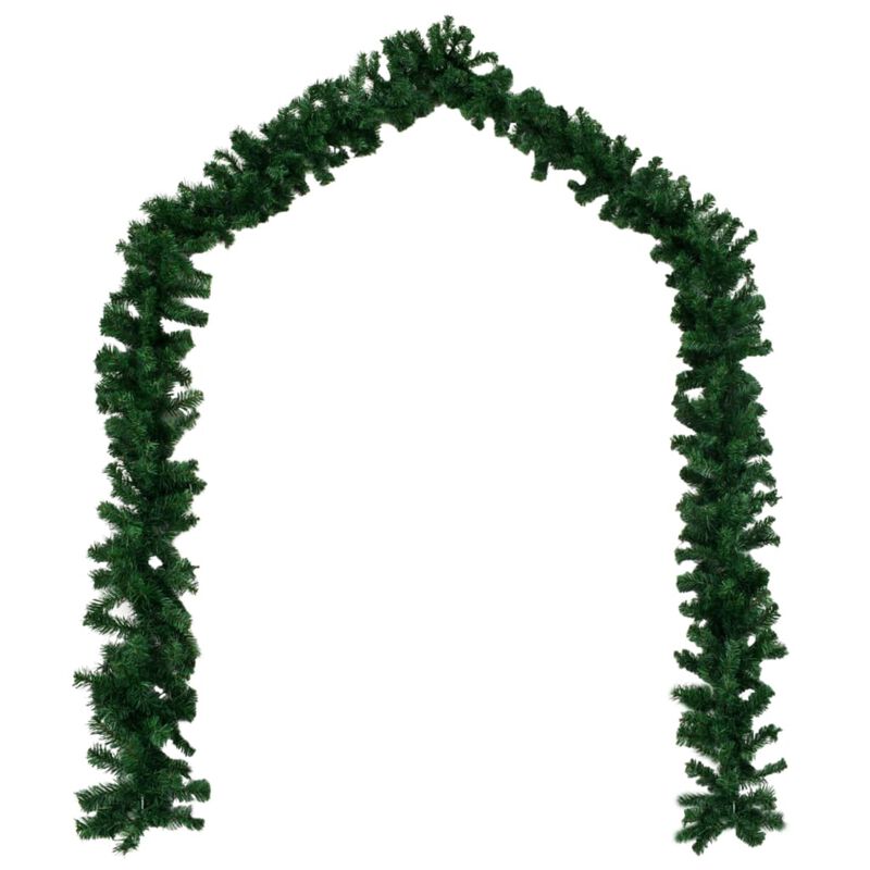 vidaXL Christmas Garlands 4 pcs Green 106.3" PVC