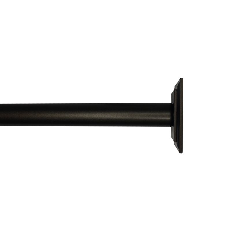 BlackOut Room Darkening Curtain Rod Set, Two Mounting Options, Adjustable length from 28" to 48"